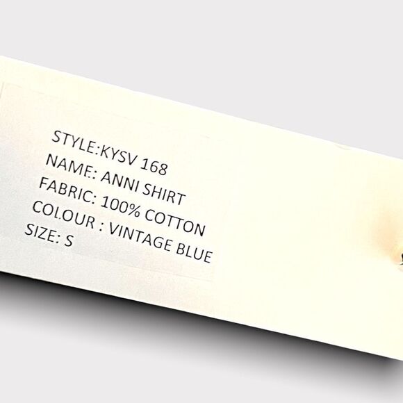 Kayla Seo | NWT Women’s Anni Embroidered Long-sleeved Top Blue Size Small S - Picture 9 of 9